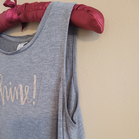 4/$15 SALE Old Navy | SHINE gray Soft Tank Top Small EUC - Picture 5 of 7